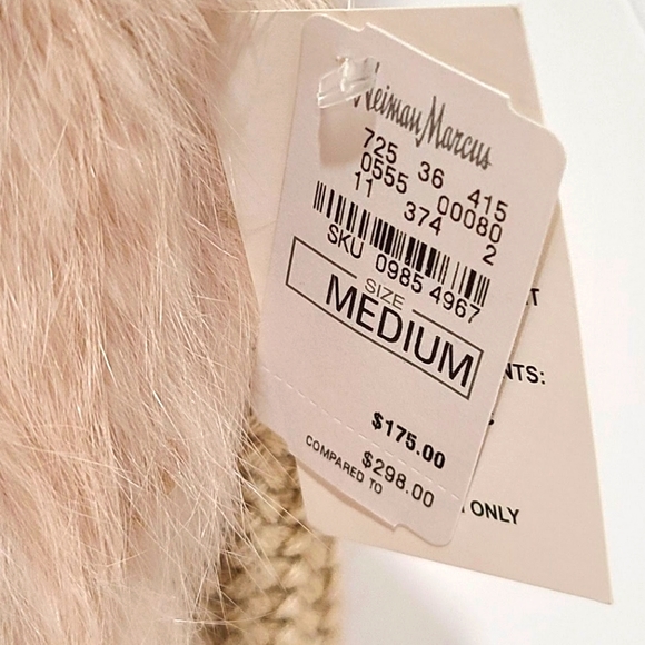 Neiman Marcus Rabbit Fur Vest Medium BNWT - Picture 6 of 10